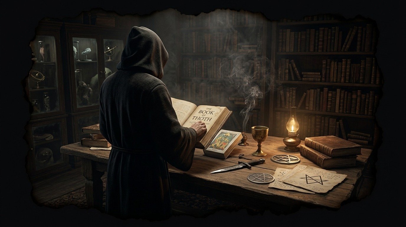 Ilustración de Aleister Crowley (ocultismo y magia · ocultistas célebres)