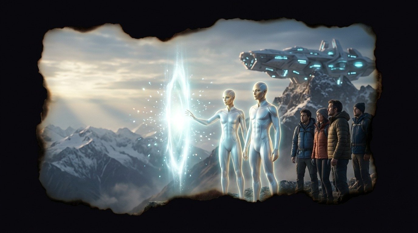 Ilustración de Apunianos (extraterrestres ovni · razas extraterrestres)