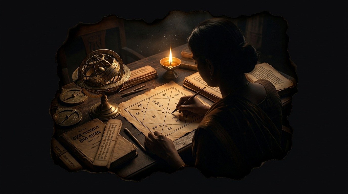 Illustration of Vedic astrology (Occultism and Magic · Divination Arts)