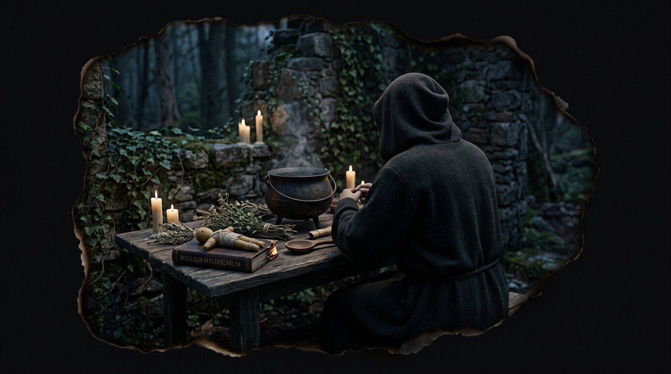 Ilustración de Brujería (ocultismo y magia · magia y prácticas)