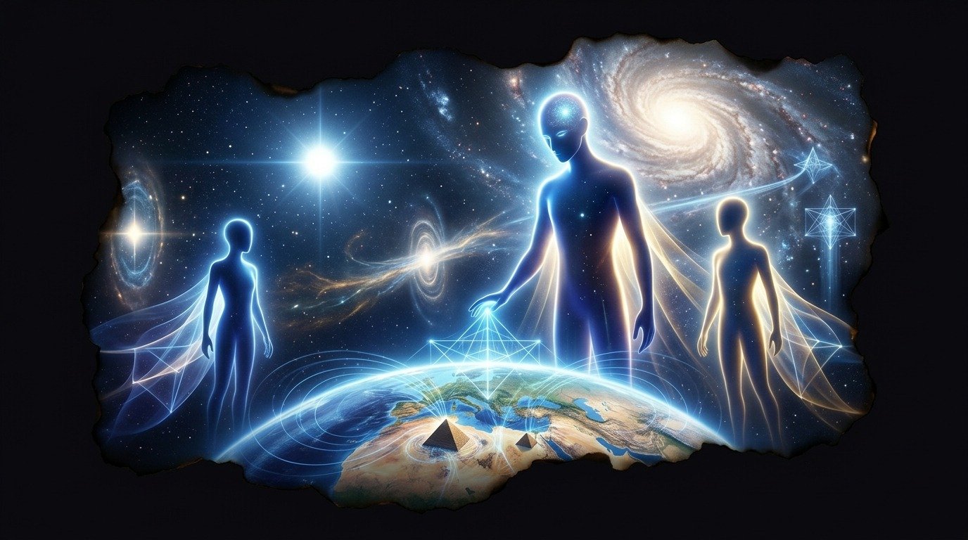Ilustración de Canopianos (extraterrestres ovni · razas extraterrestres)