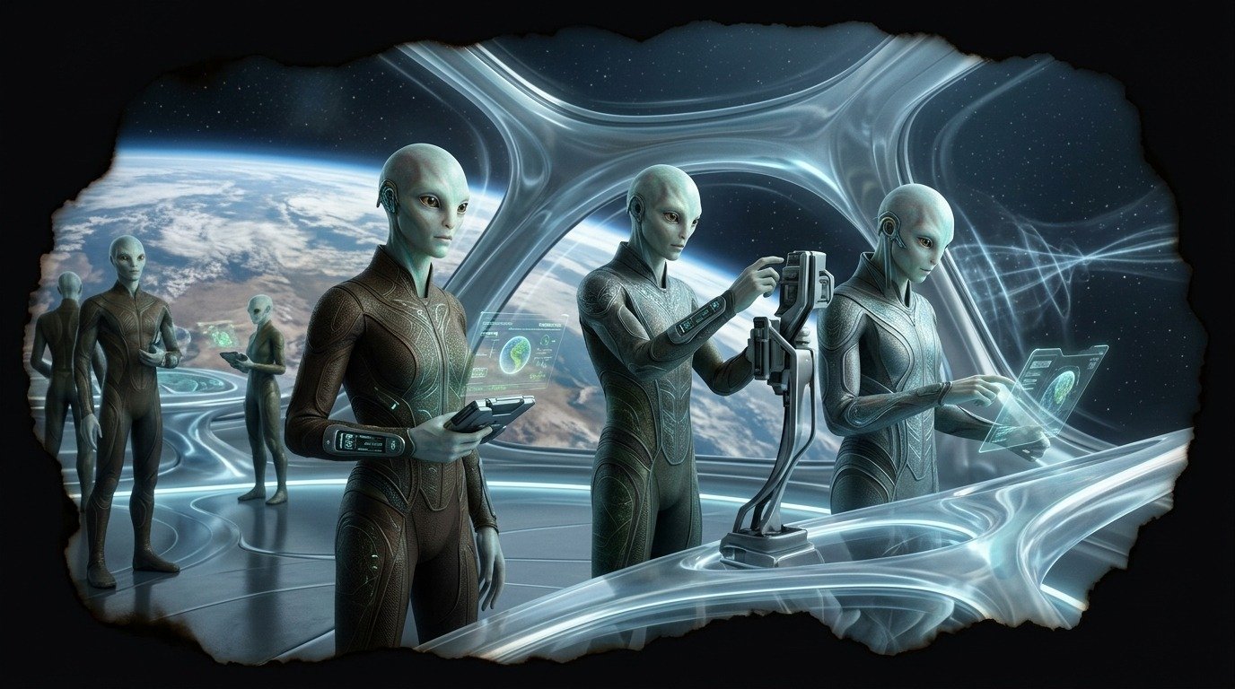 Ilustración de Centaurianos (extraterrestres ovni · razas extraterrestres)