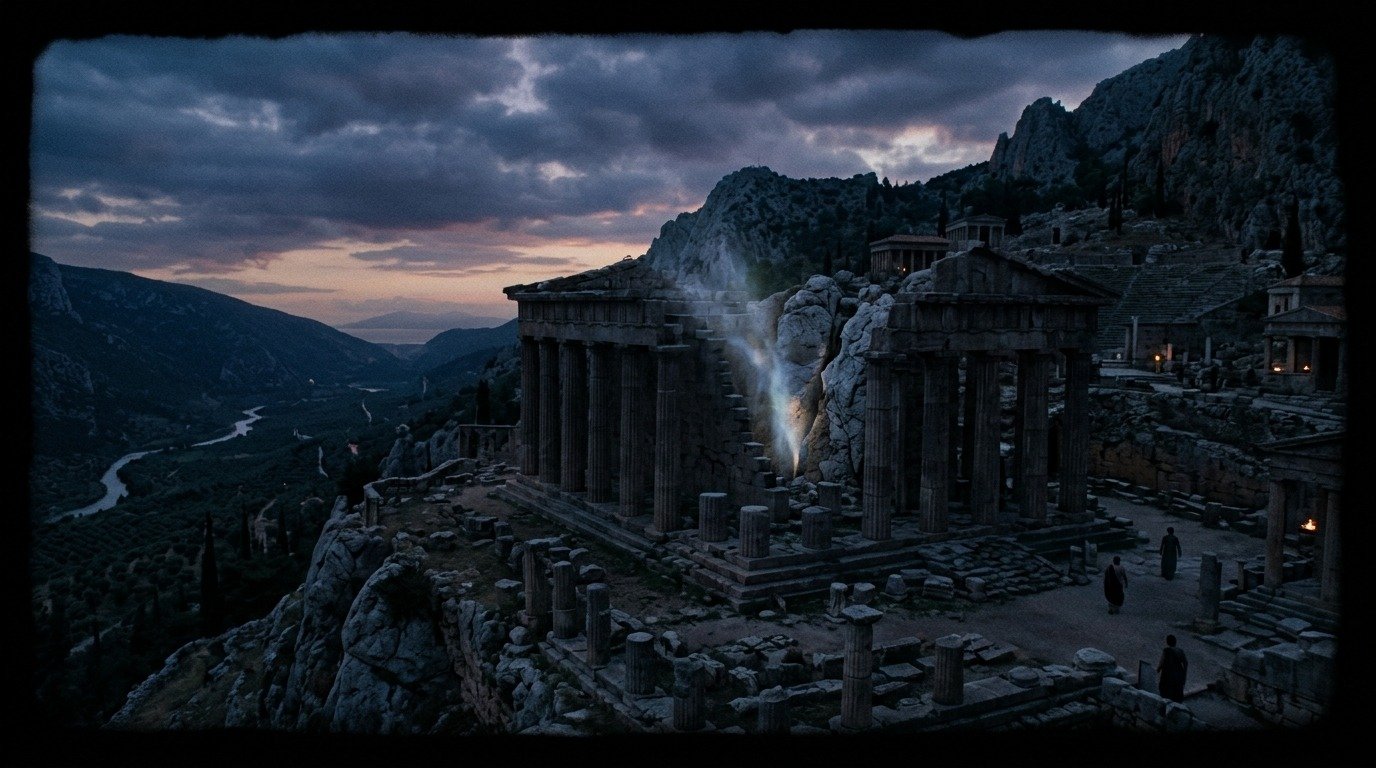 Illustration of Delphi (cursed or sacred places · sacred places and places of power)