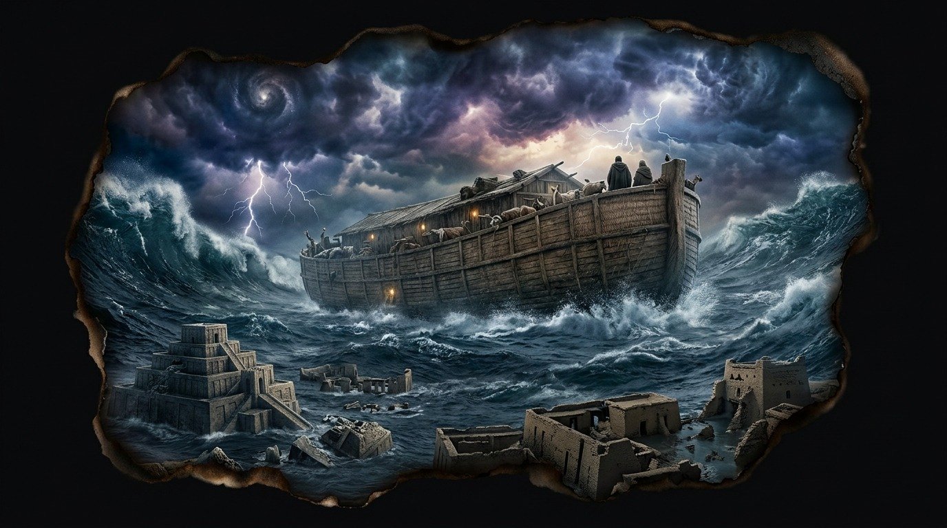 Ilustración de Diluvio universal (profecías y escatología · señales, eras y ciclos)