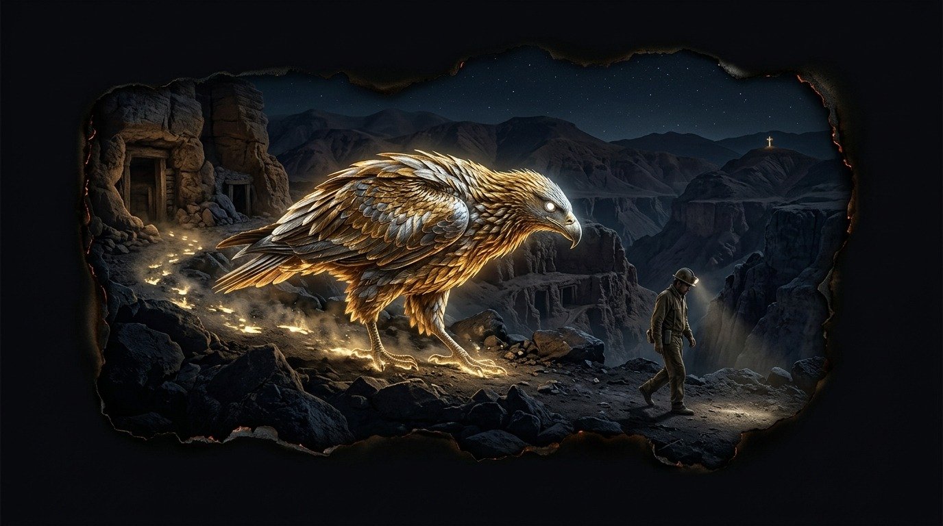 Ilustración de El alicanto (bestiario latinoamericano)