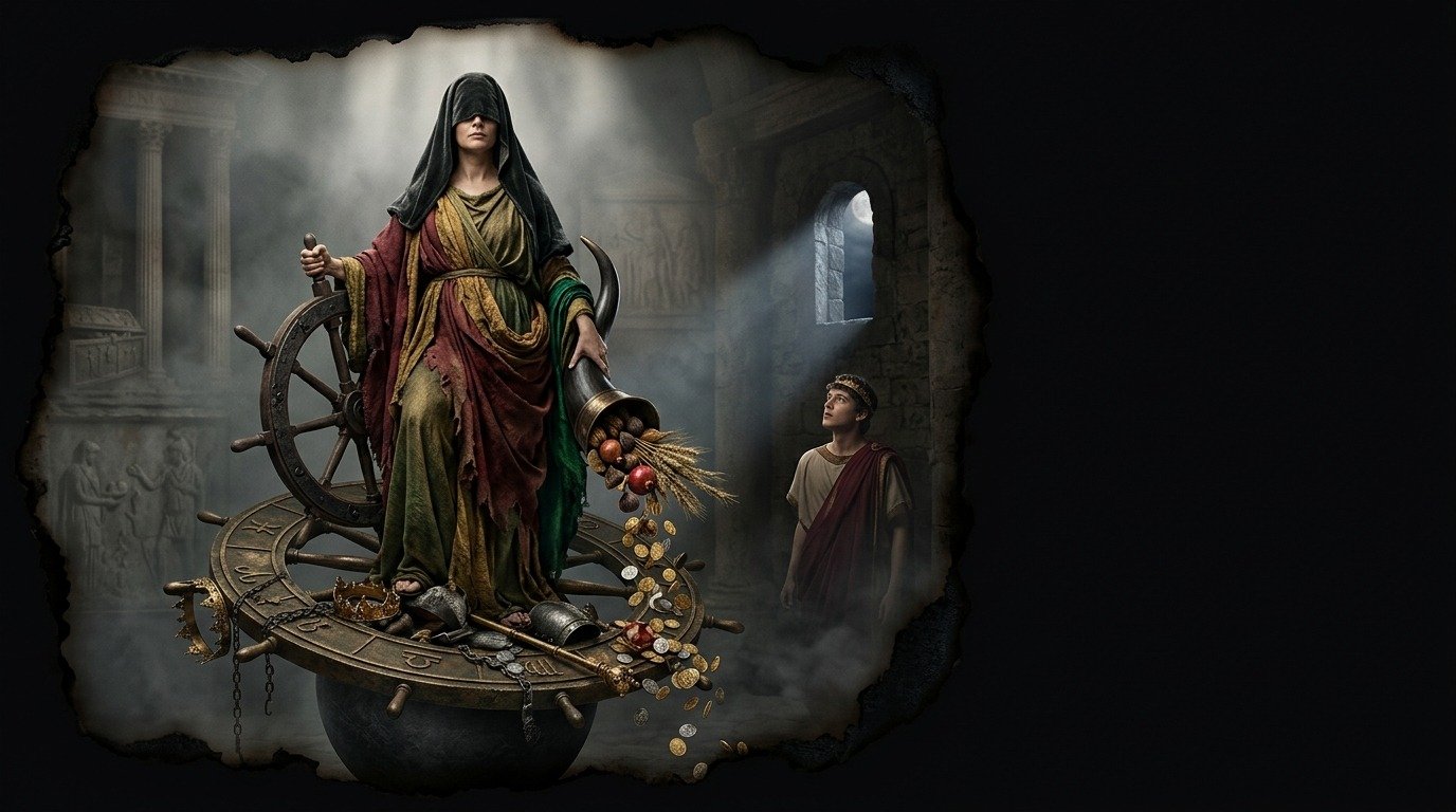 Ilustración de Fortuna (dioses y deidades · deidades romanas)