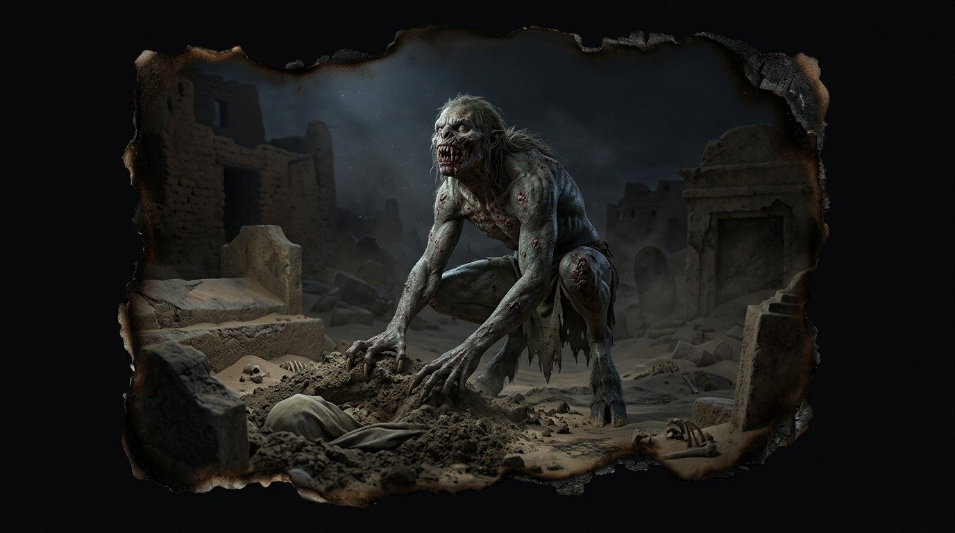 Ilustración de Ghoul (no-muertos y muertos vivientes)