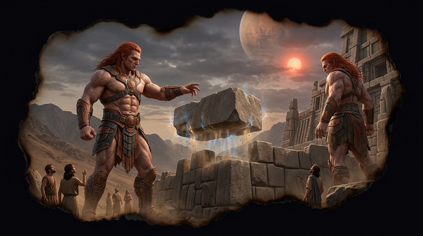 Ilustración de Gigantes rojos (extraterrestres ovni · razas extraterrestres)