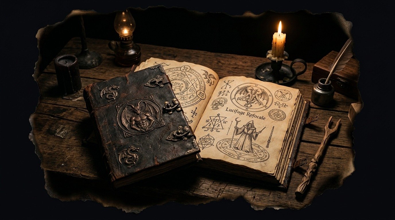 Ilustración de Gran Grimorio (textos y manuscritos · grimorios y libros de magia)