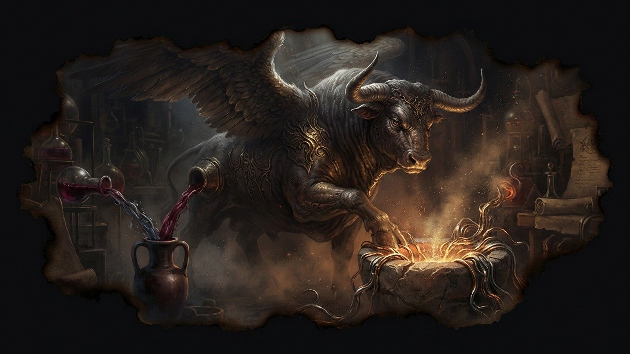 Ilustración de Haagenti (demonios y espíritus malignos)