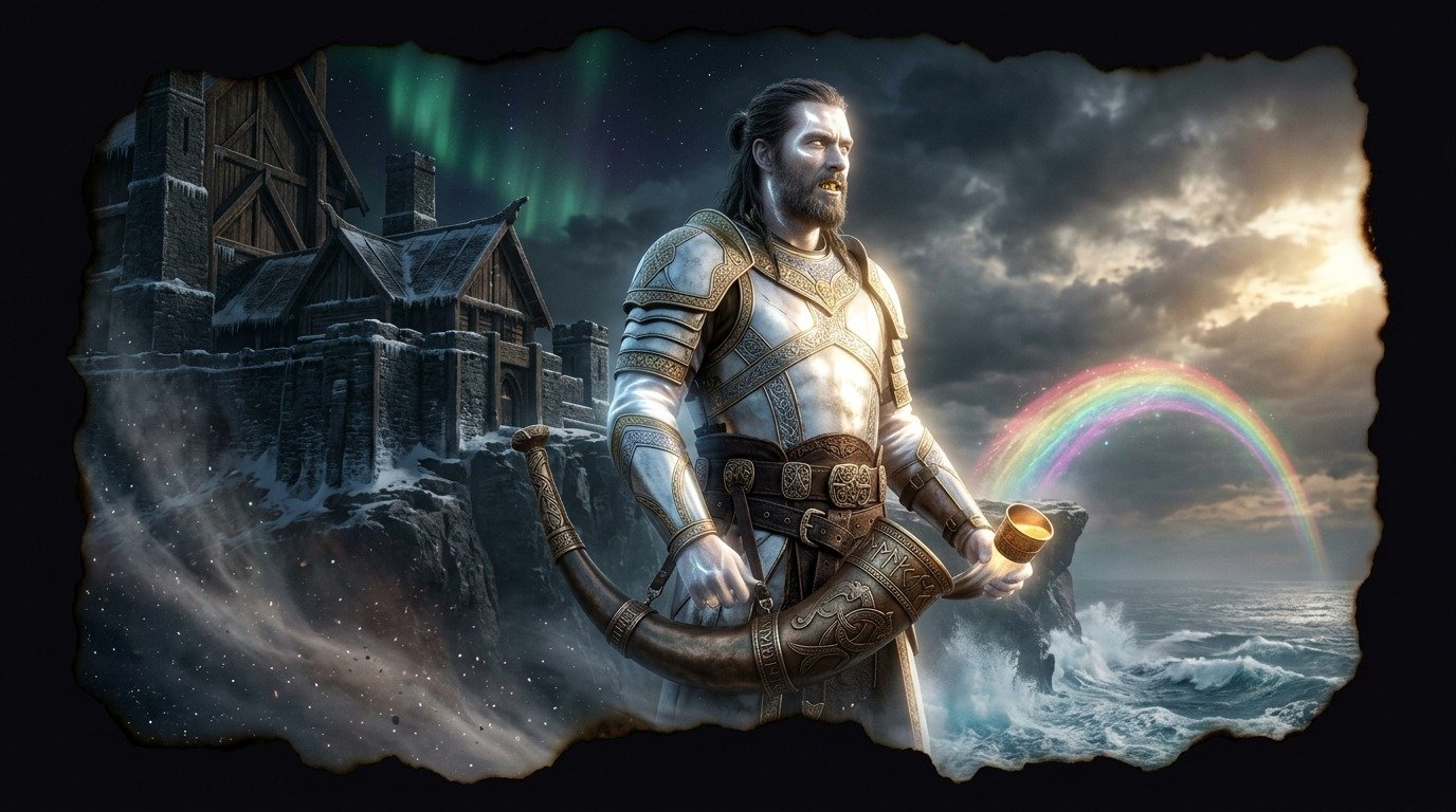 Ilustración de Heimdall (dioses y deidades · deidades nórdicas)