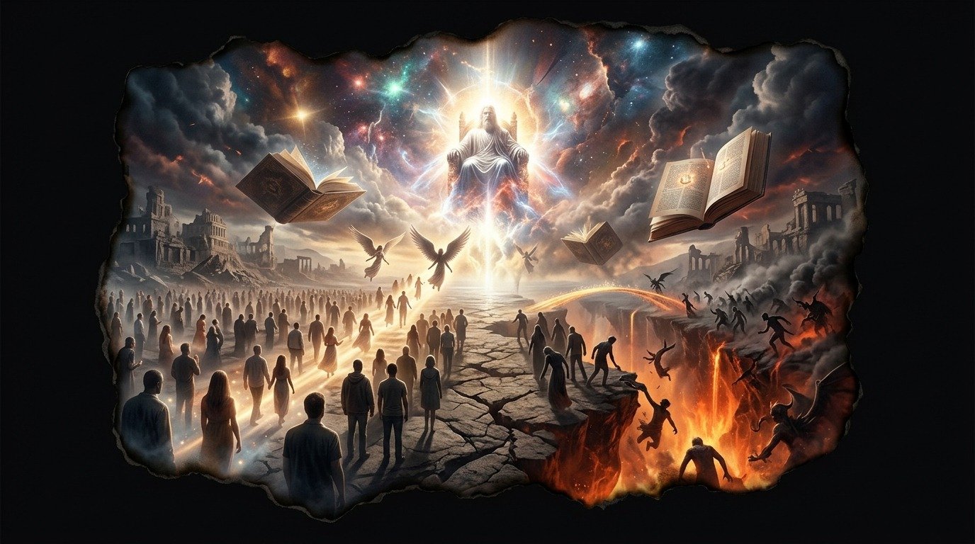 Illustration of Last Judgment (prophecies and eschatology · the end of the world in religions)