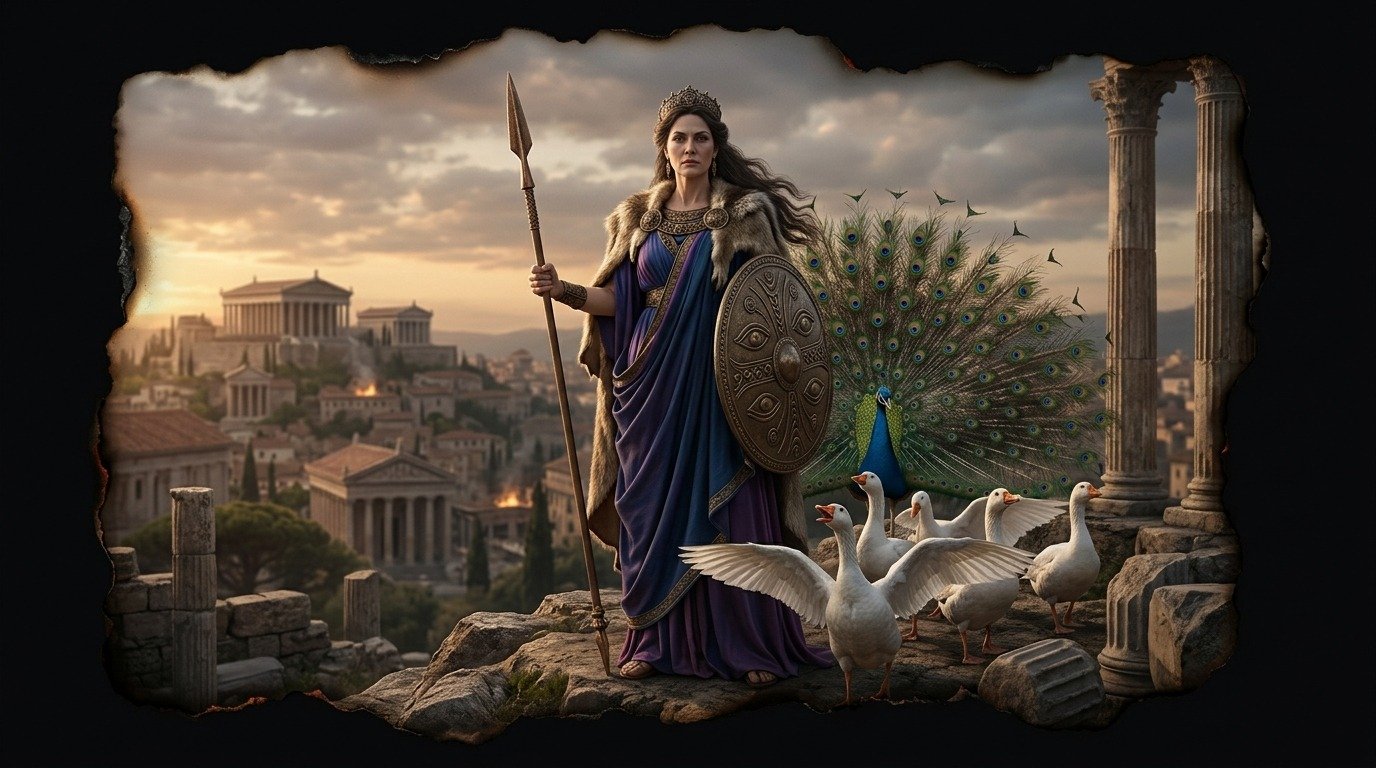 Ilustración de Juno (dioses y deidades · deidades romanas)