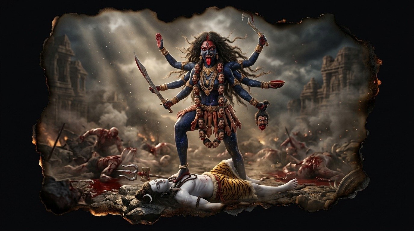 Ilustración de Kali (dioses y deidades · deidades hindúes)