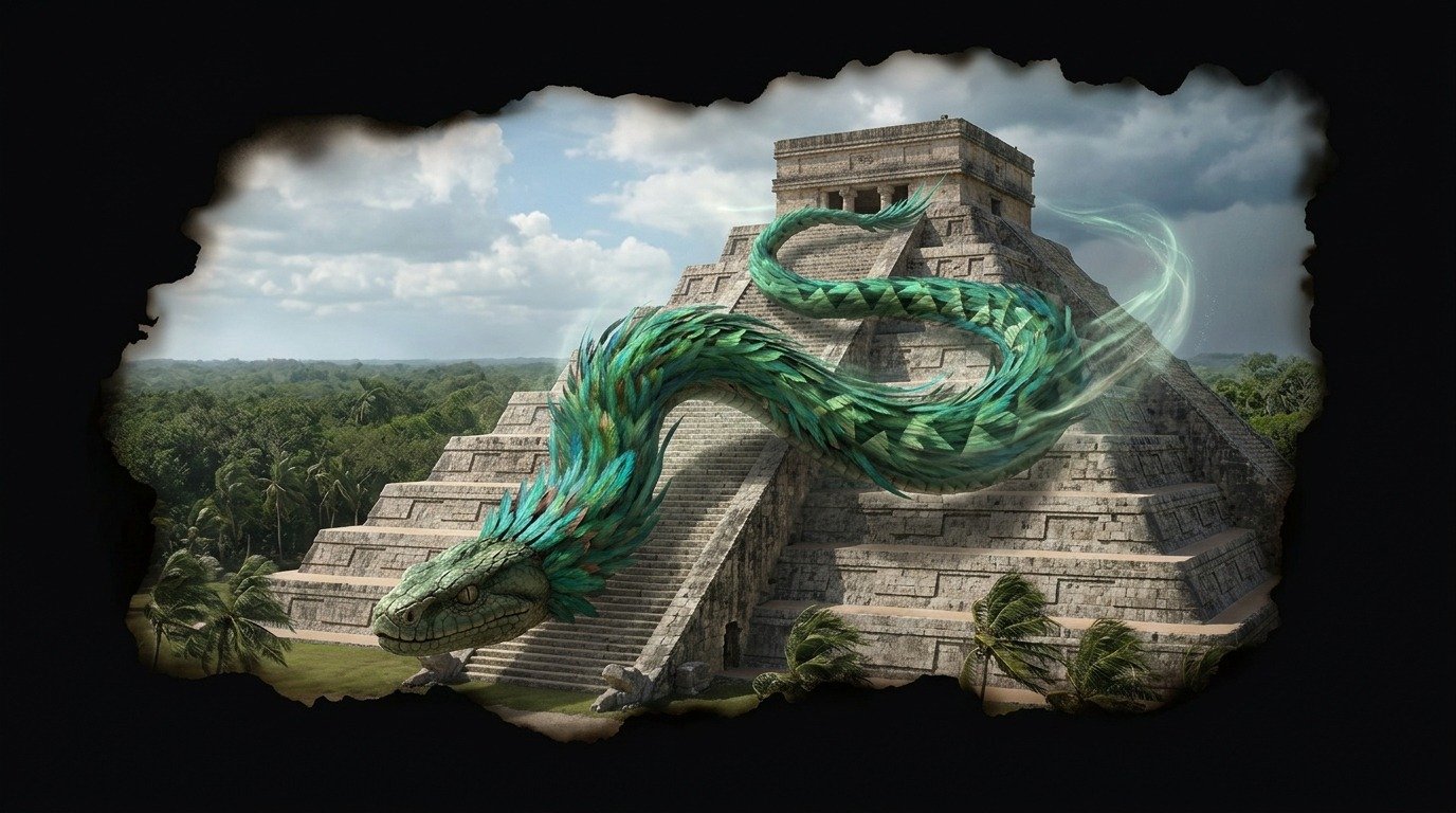 Illustration of Kukulkán (gods and deities · Mesoamerican and Andean deities)