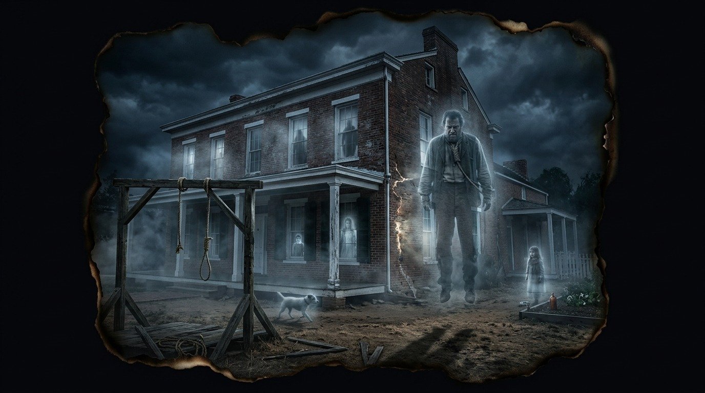 Ilustración de La casa whaley (fantasmas y espíritus de los muertos)