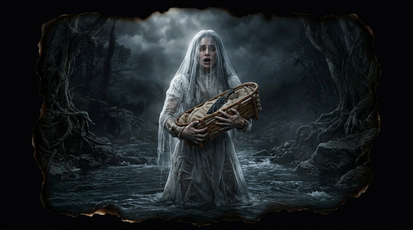 Illustration of La Llorona (Latin American bestiary)