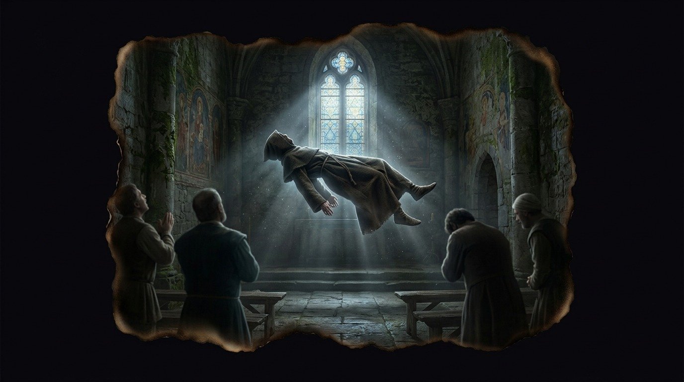 Ilustración de Levitación (fenómenos paranormales · fenómenos físicos inexplicables)