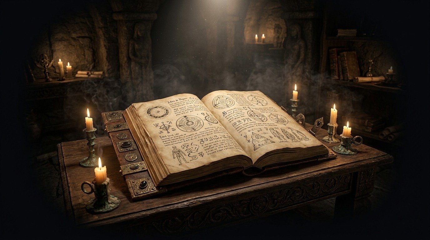 Ilustración de Libro de Dzyan (textos y manuscritos · manuscritos malditos y enigmáticos)