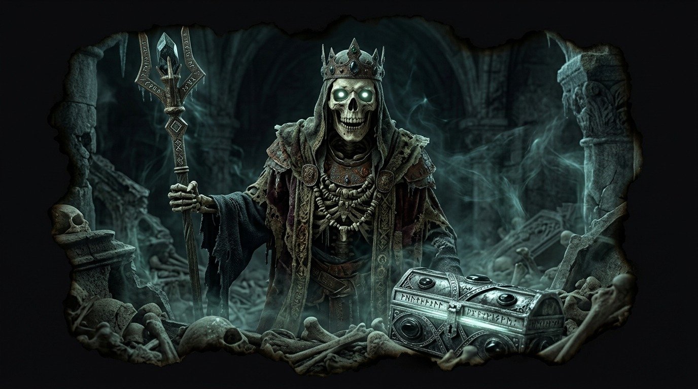 Ilustración de Lich (no-muertos y muertos vivientes)