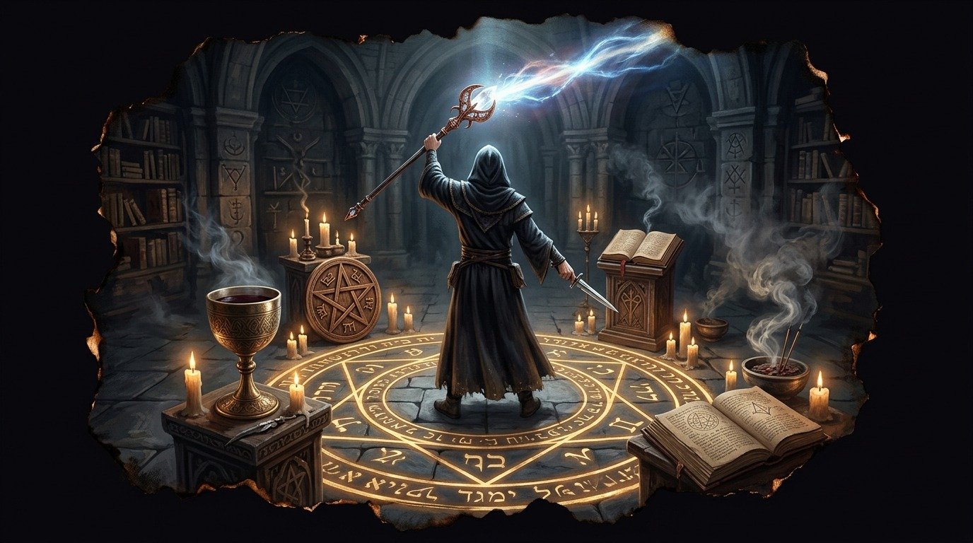 Ilustración de Magia ceremonial (ocultismo y magia · magia y prácticas)