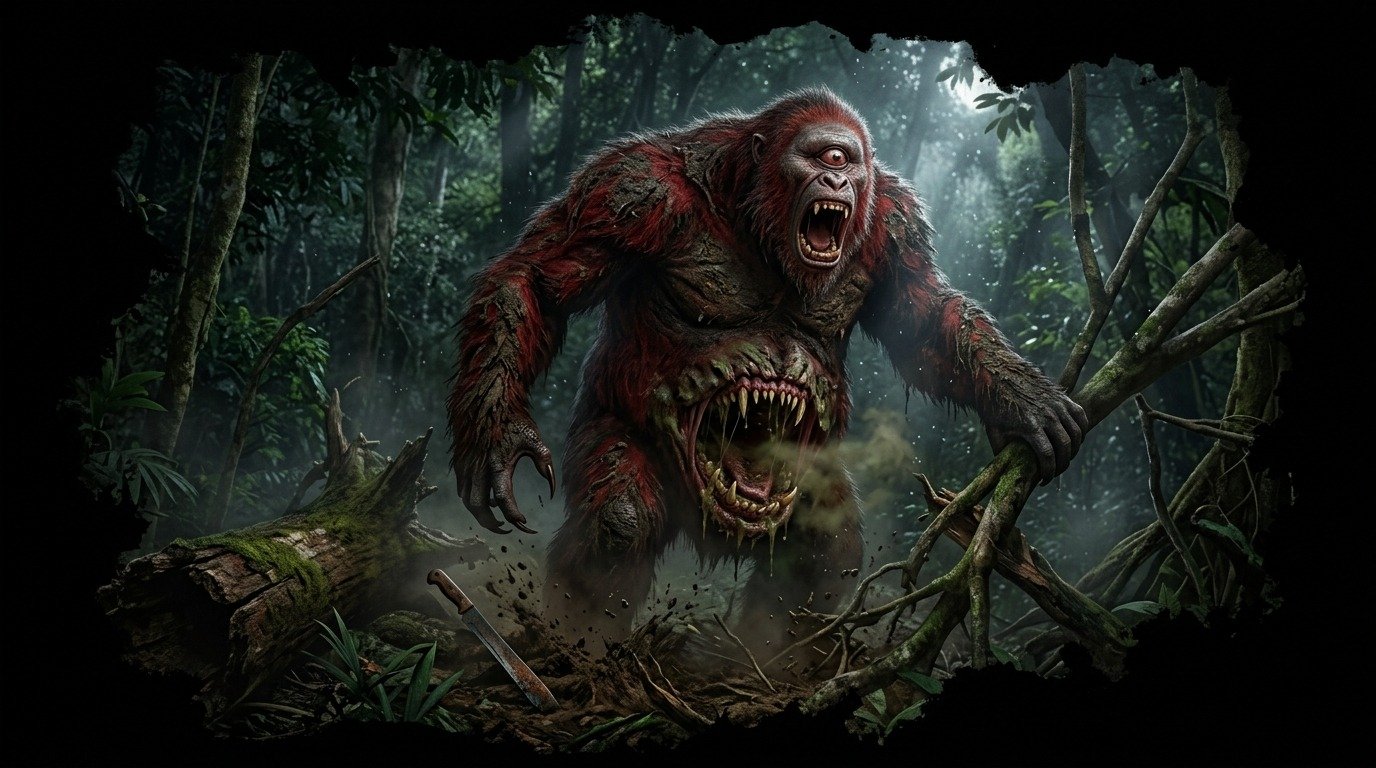 Ilustración de Mapinguari (bestiario latinoamericano)