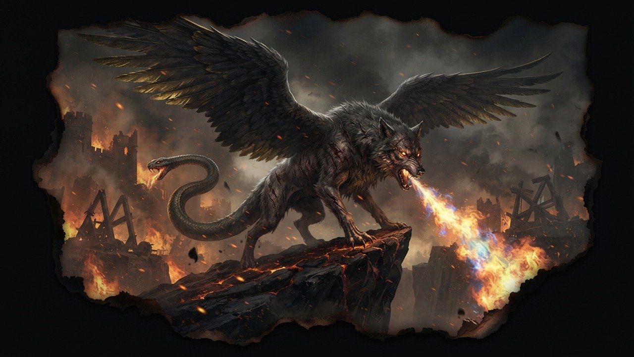 Ilustración de Marchosias (demonios y espíritus malignos)