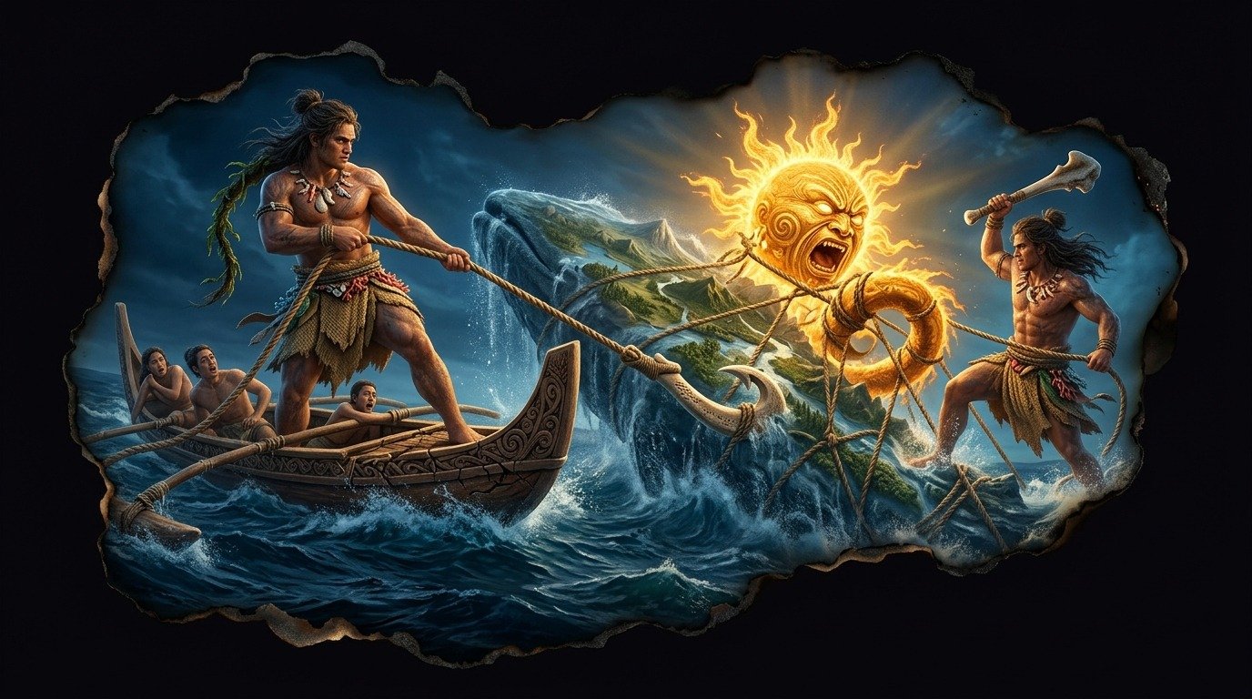 Illustration of Maui (gods and deities · other deities)