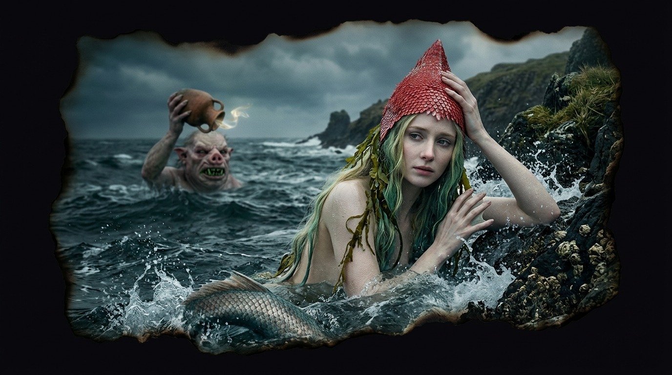 Ilustración de Merrow (criaturas acuáticas y marinas)