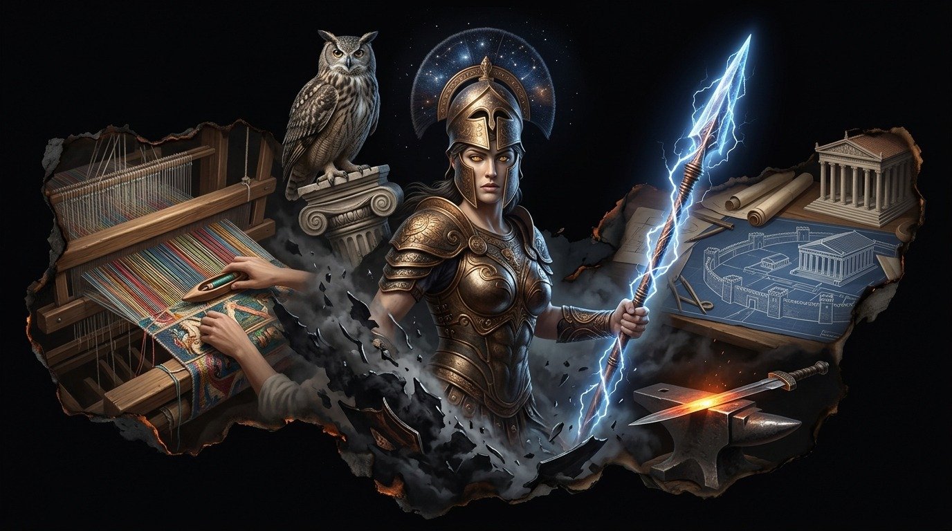 Ilustración de Minerva (dioses y deidades · deidades romanas)