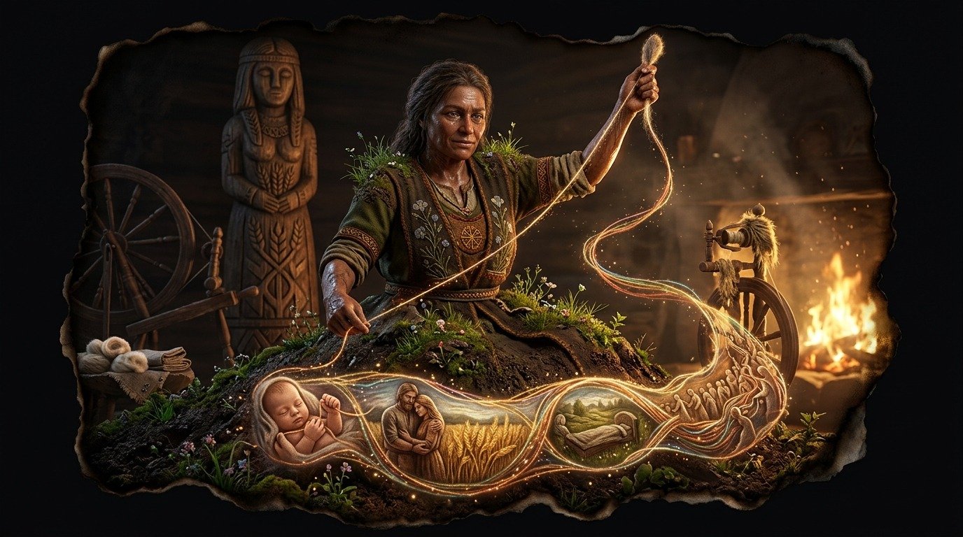 Ilustración de Mokosh (dioses y deidades · deidades eslavas y bálticas)
