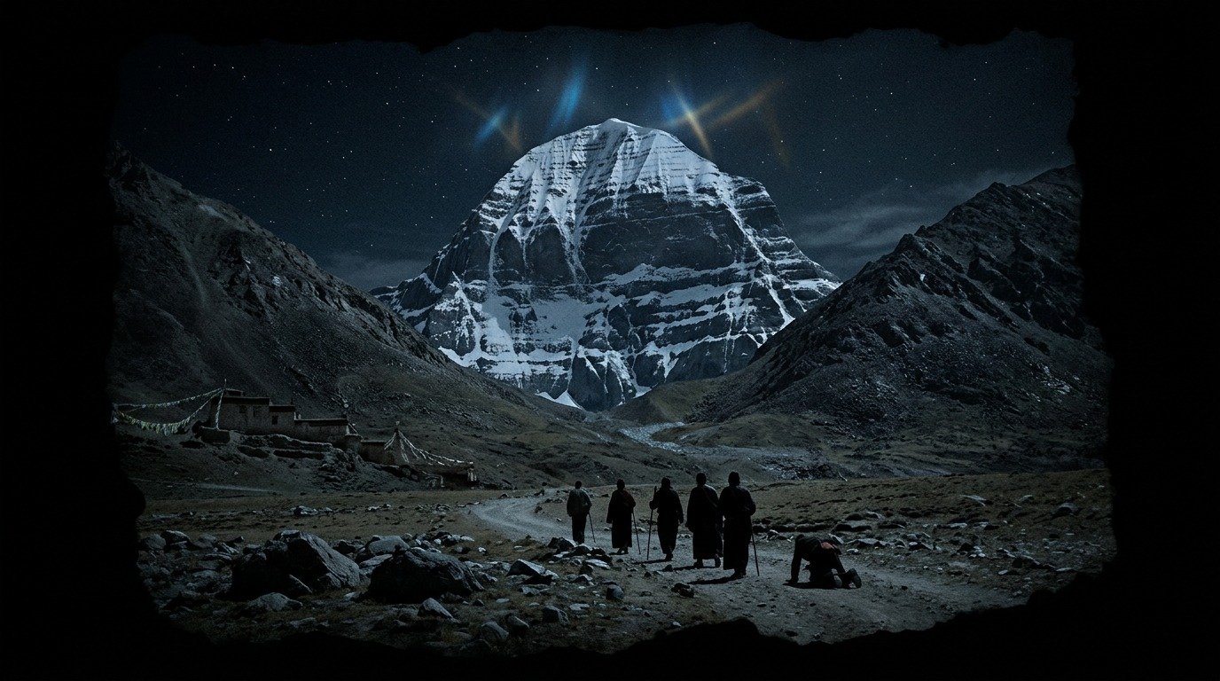 Ilustración de Monte Kailash (lugares malditos o sagrados · lugares sagrados y de poder)