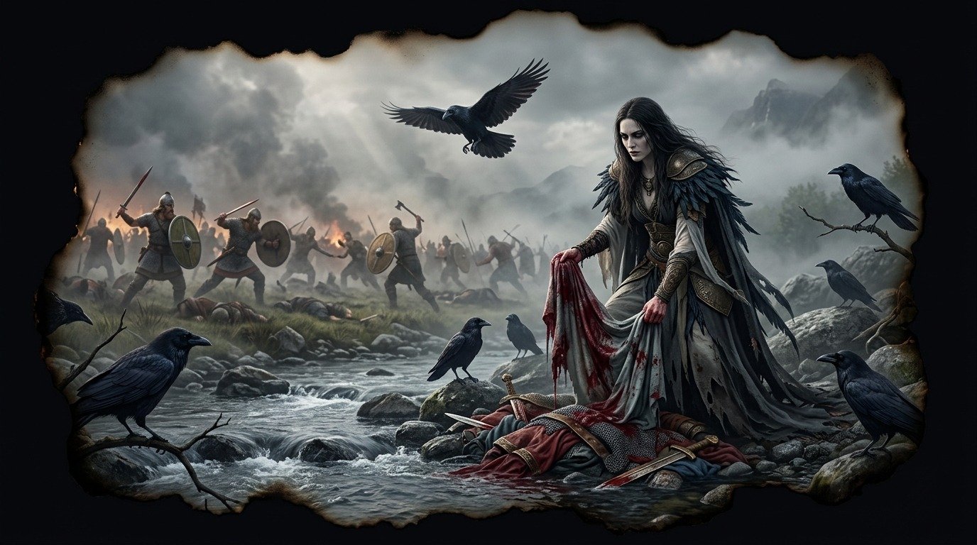 Illustration of Morrígan (gods and deities · Celtic deities)
