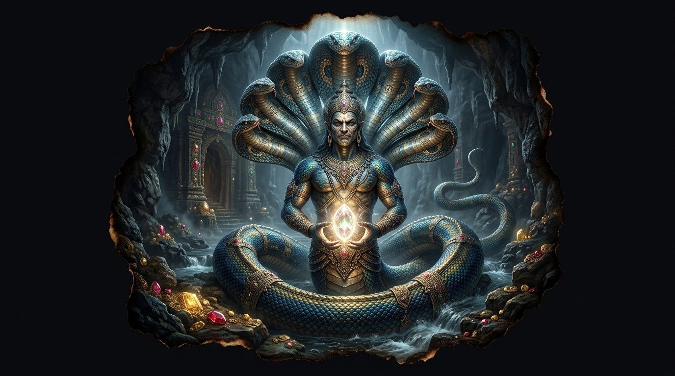 Ilustración de Naga (bestiario de asia oriental)