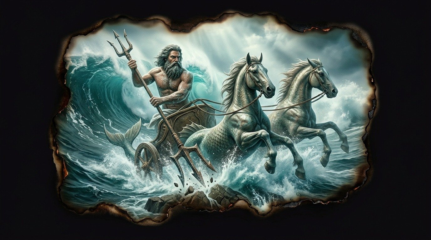 Ilustración de Neptuno (dioses y deidades · deidades romanas)