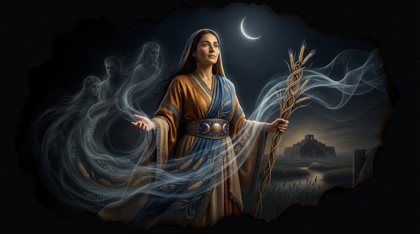 Ilustración de Ninlil (dioses y deidades · deidades mesopotámicas)