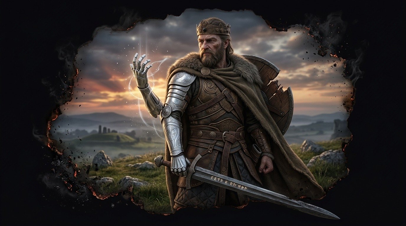 Ilustración de Nuada (dioses y deidades · deidades celtas)