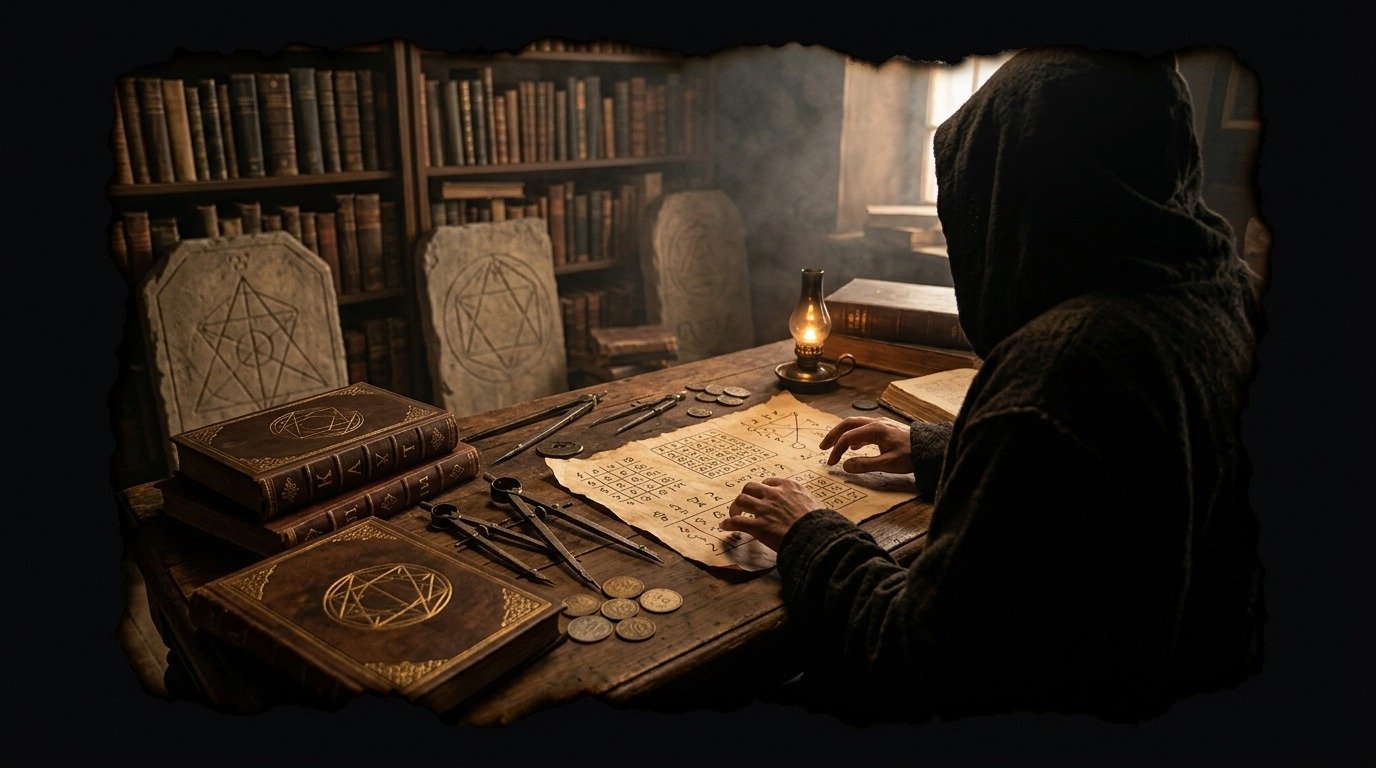Ilustración de Numerología (ocultismo y magia · artes adivinatorias)