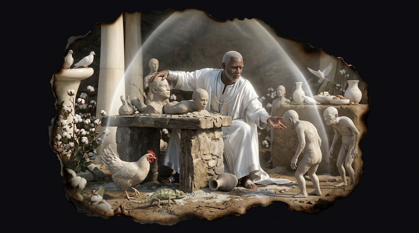 Ilustración de Obatalá (dioses y deidades · deidades africanas subsaharianas)