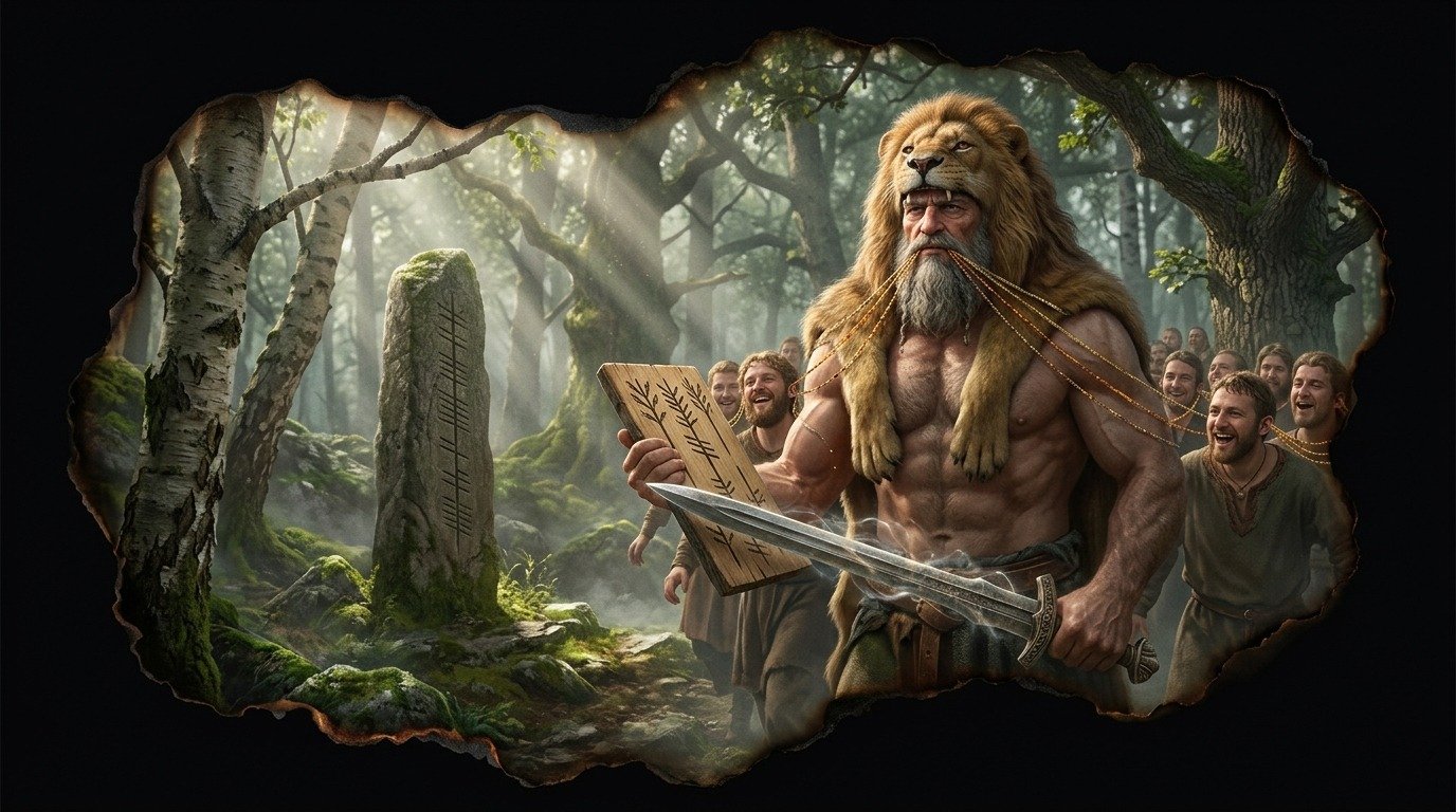 Ilustración de Ogma (dioses y deidades · deidades celtas)