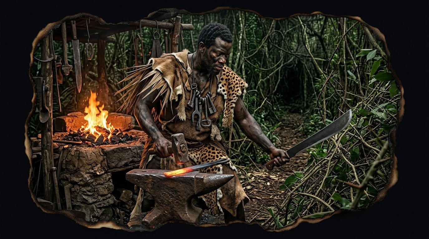 Ilustración de Ogún (dioses y deidades · deidades africanas subsaharianas)