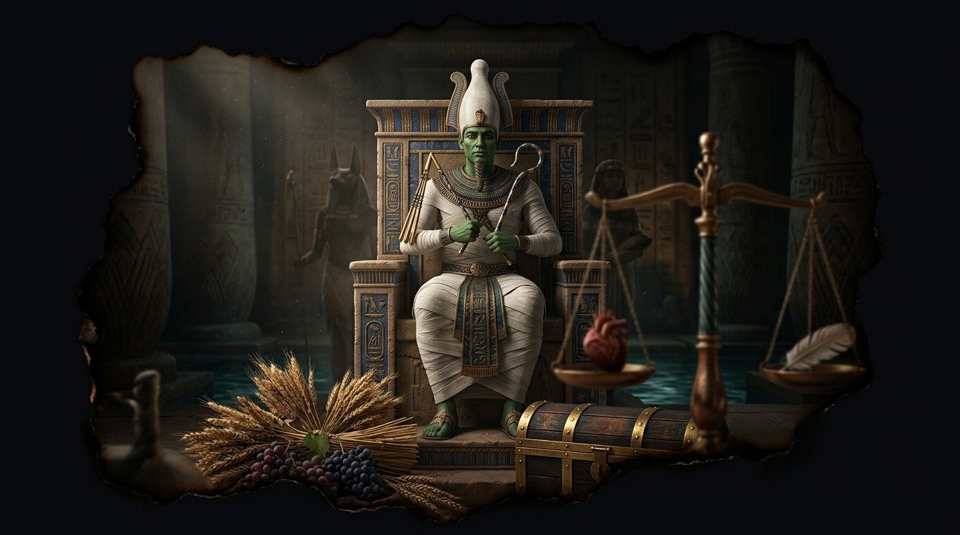 Ilustración de Osiris (dioses y deidades · deidades egipcias)