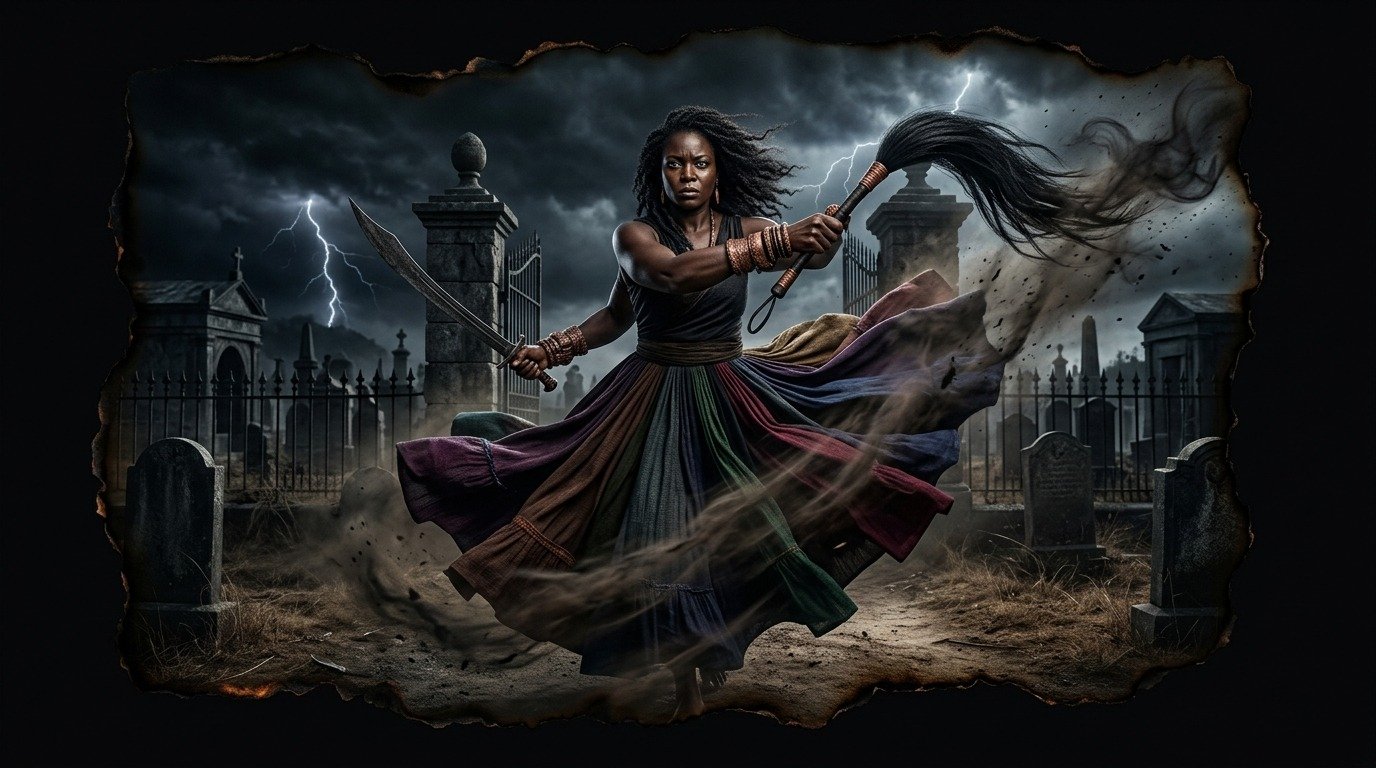 Ilustración de Oyá (dioses y deidades · deidades africanas subsaharianas)