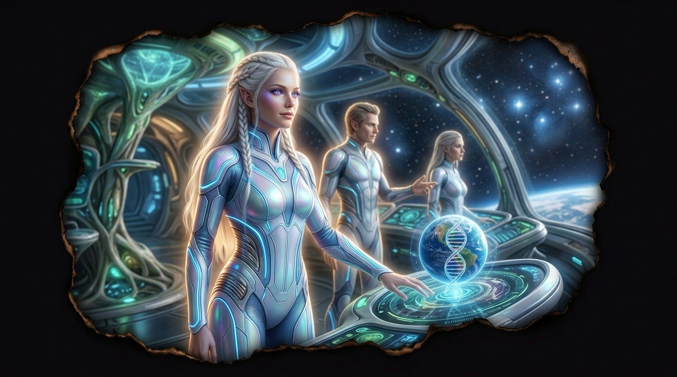 Illustration of Pleiadians (UFO extraterrestrials · extraterrestrial races)