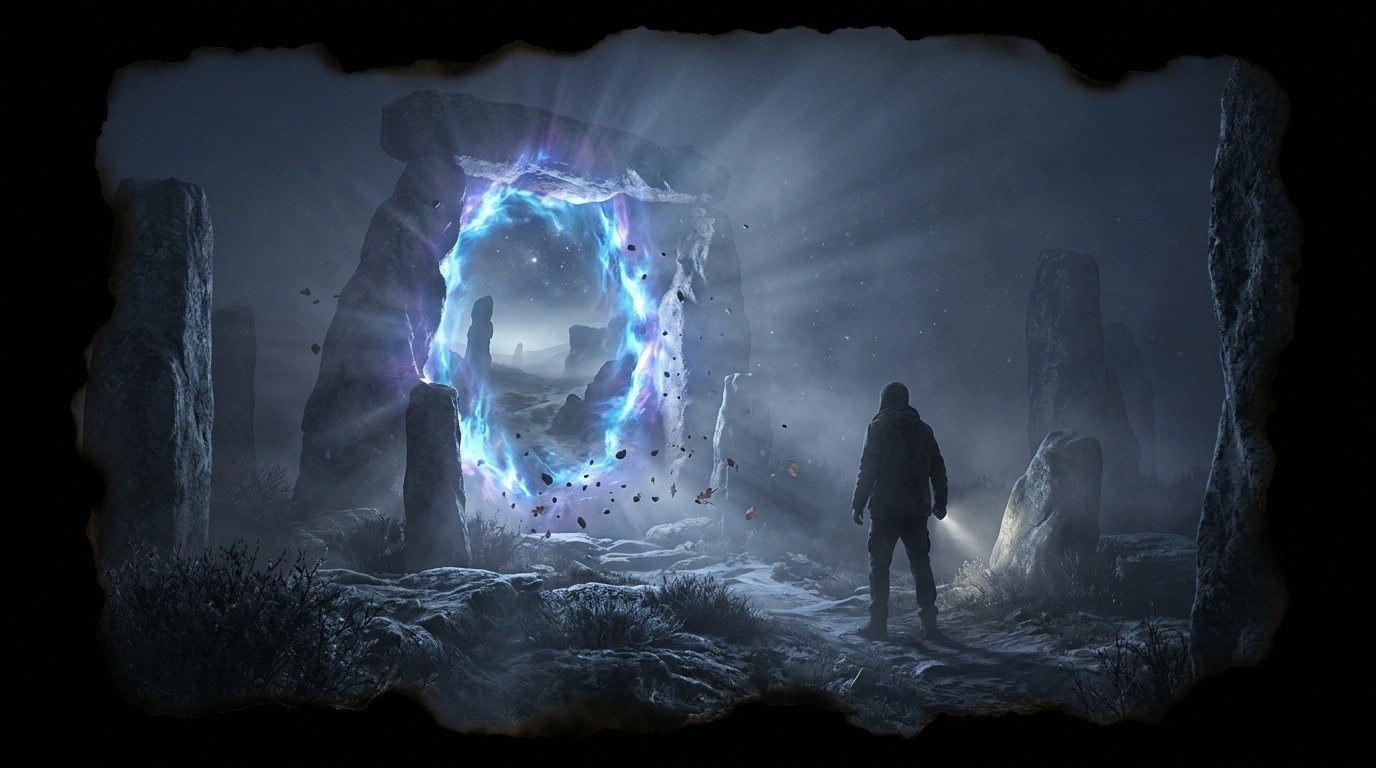 Illustration of Dimensional portals (paranormal phenomena · time, space, and disappearances)