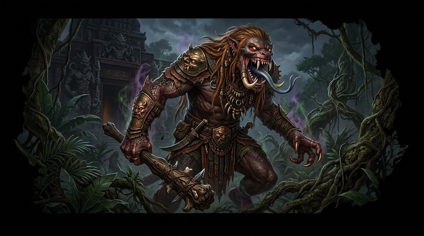 Ilustración de Rakshasa (bestiario de asia oriental)