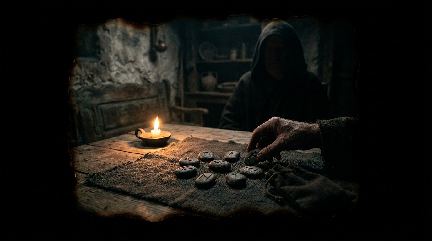 Ilustración de Runas (ocultismo y magia · artes adivinatorias)