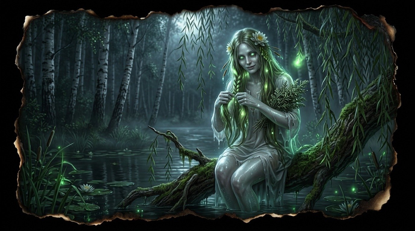 Ilustración de Rusalka (criaturas acuáticas y marinas)