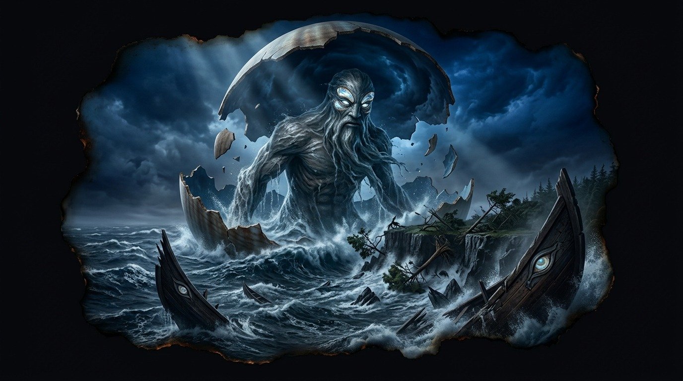 Ilustración de Tangaroa (dioses y deidades · otras deidades)