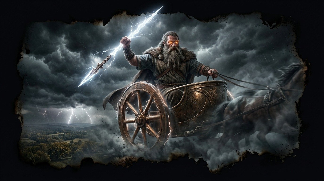 Ilustración de Taranis (dioses y deidades · deidades celtas)